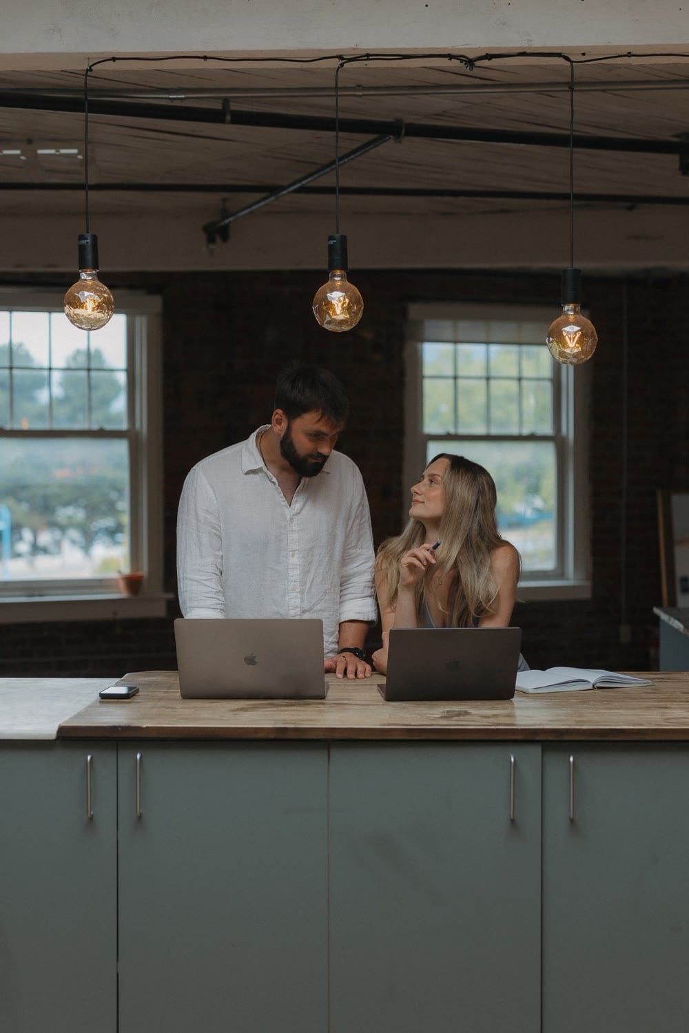 Karisma and Vitaliy at work